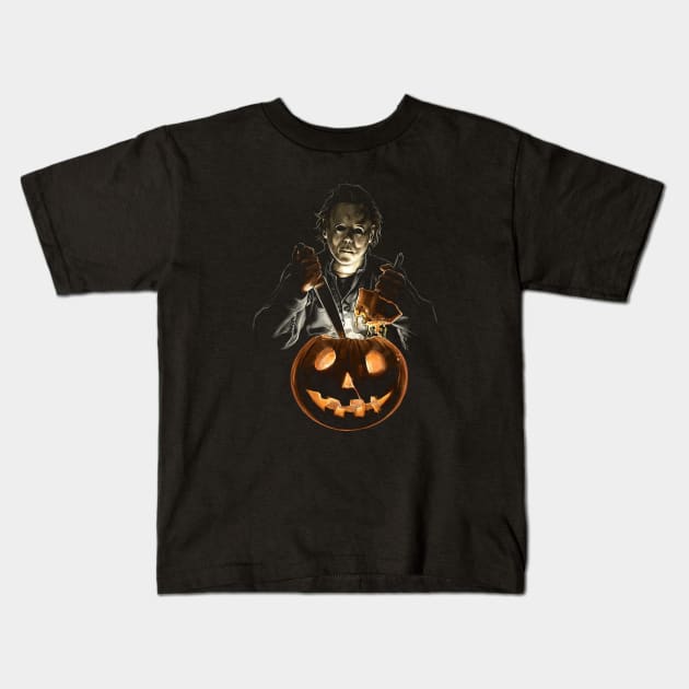 Michael Myers Fearless Kids T-Shirt by umarerikstore